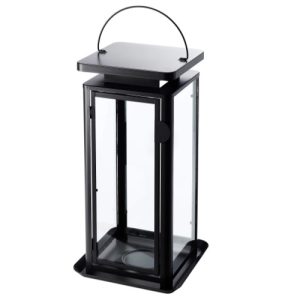 windlicht antraciet hoogte 45cm