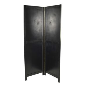 kamerscherm 2 delig x65cm hoogte 200cm zwart
