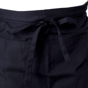 barschort / franse sloof lengte 100cm zwart