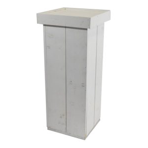 sokkel Raww white 40x40cm bovenblad wit 47x47cm hoogte 110cm