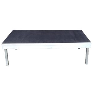 podiumdeel 2x1mtr zwart exclusief insteekpoten