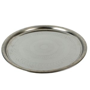 serveerplateau / serveerschaal 56cm rond rvs