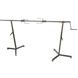 spit 238cm rvs, inclusief verstelbare steunen / voeten hoogte 75-130cm