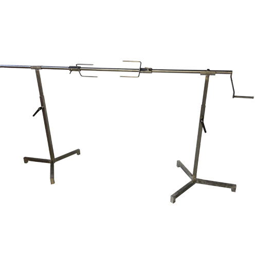 spit 238cm rvs, inclusief verstelbare steunen / voeten hoogte 75-130cm spit 238cm rvs, inclusief verstelbare steunen / voeten hoogte 75-130cm