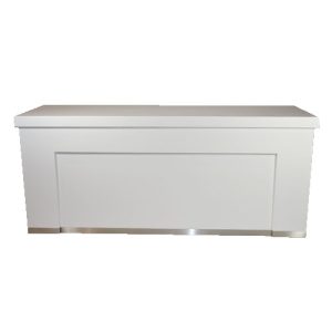 buffet Satin white, bovenblad wit 215x80cm hoogte 90cm