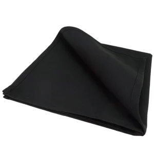 servet linnen zwart 50x50cm per verpakking 10 stuks