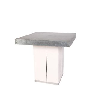 terrastafel Raww white, bovenblad verzinkt 77x77cm hoogte 74cm