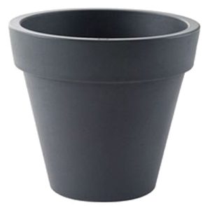 sierpot Pure antraciet 50cm rond, hoogte 45cm