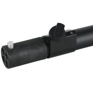 staander 2-delig verstelbaar 180-300cm zwart tbv pipe & drape systeem