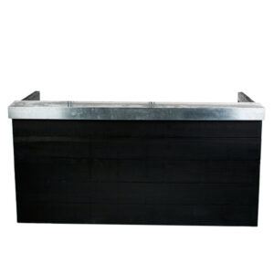 ombouw Raww black, bovenrand verzinkt 212x80cm hoogte 107cm
