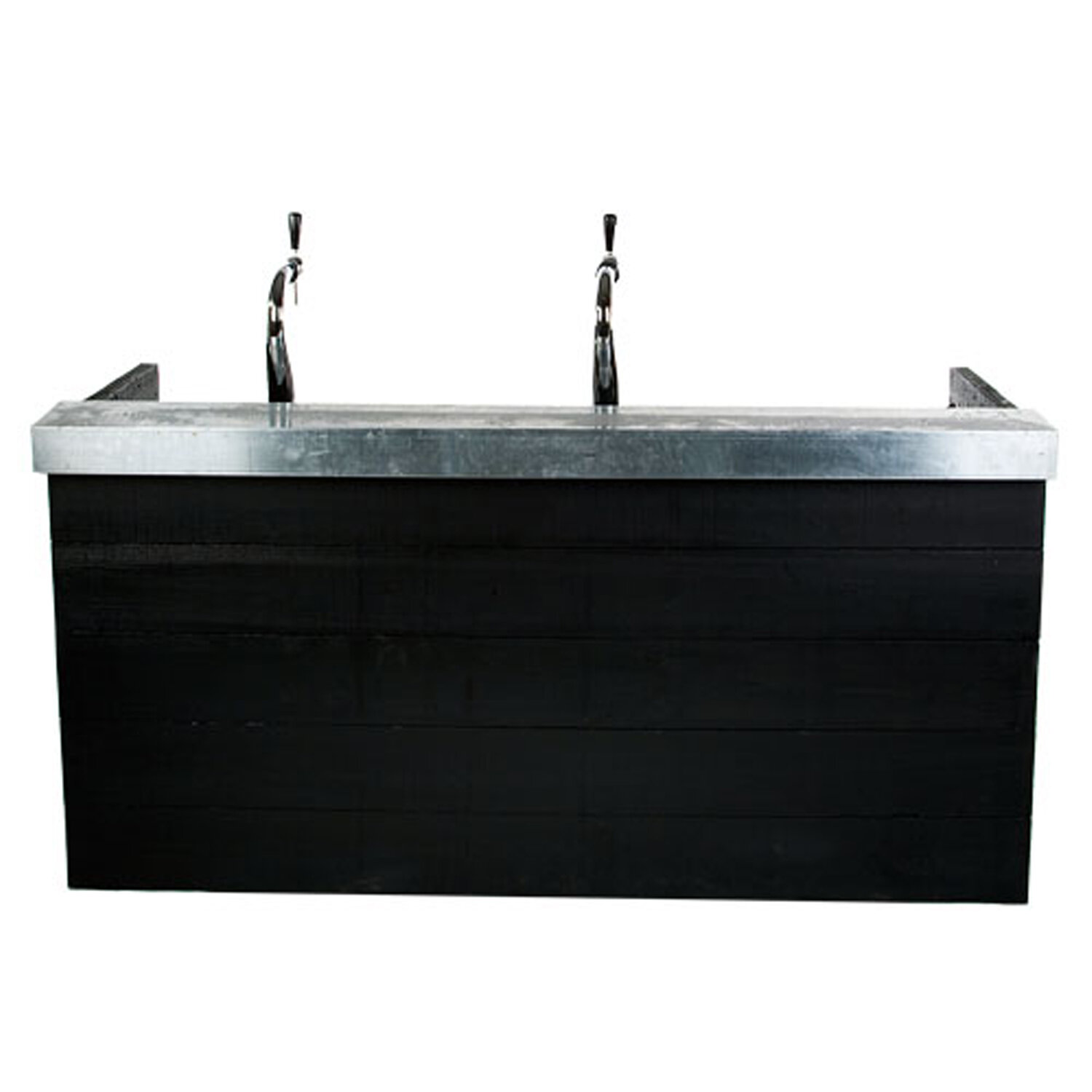 ombouw Raww black, bovenrand verzinkt 212x80cm hoogte 107cm ombouw Raww black, bovenrand verzinkt 212x80cm hoogte 107cm