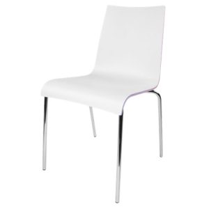 stoel Satin white zithoogte 46cm