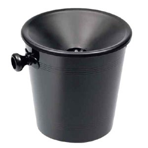 spittoon zwart 2-delig 1ltr