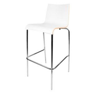 barkruk / barstoel Satin white zithoogte 79cm