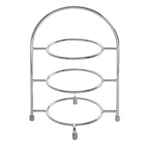 etagère 3 laags / serveerstandaard rvs exclusief borden