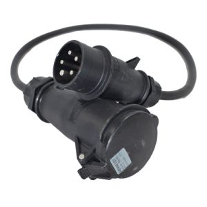 verloop 16A CEE-5P 400V in, 32A CEE-5P 400V uit