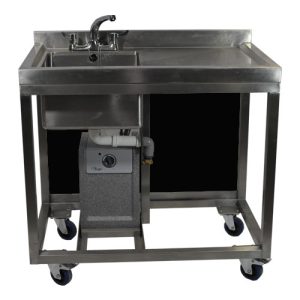 spoeltafel rvs inclusief boiler (10ltr) 100x60x93/100cm (lxbxh) 230V 2000W