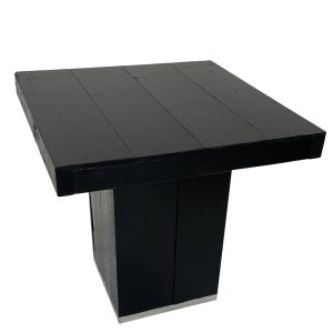 terrastafel Raww black, bovenblad zwart 80x80cm hoogte 74cm