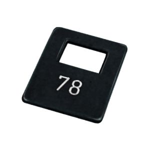 garderobelabel zwart genummerd (501-1000) per stuk