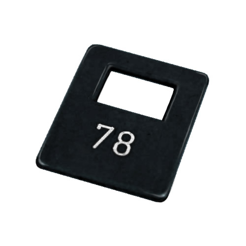 garderobelabel zwart genummerd (501-1000) per stuk garderobelabel zwart genummerd (501-1000) per stuk