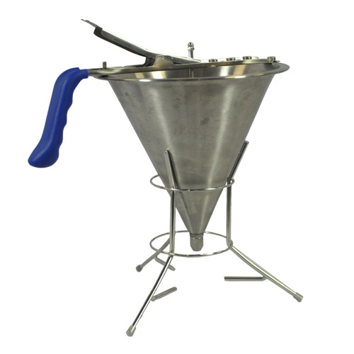 fondanttrechter tbv poffertjes-/crêpe bakplaat met standaard fondanttrechter tbv poffertjes-/crêpe bakplaat met standaard