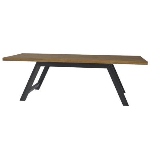 dinertafel Steel oak, bovenblad hout 210x80cm hoogte 76cm dinertafel Steel oak, bovenblad hout 210x80cm hoogte 76cm