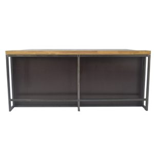 buffet Steel Oak, bovenrand hout 210x102cm hoogte 90cm