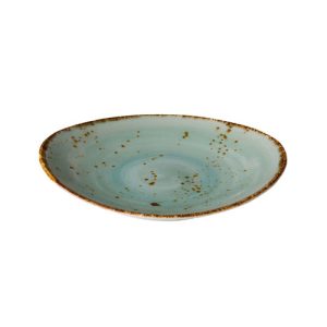 bordje ovaal 17x15cm aqua Pure per krat 25 stuks