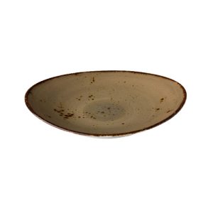 bordje ovaal 17x15cm sand Pure per krat 25 stuks