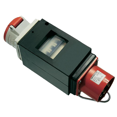 verloop 32A CEE-5P 400V in, 16A CEE-5P 400V uit verloop 32A CEE-5P 400V in, 16A CEE-5P 400V uit