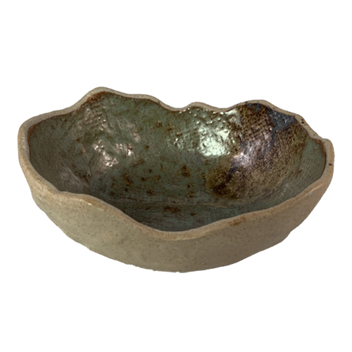 kom ovaal relief 12x10cm organic green Nature per korf 12 stuks kom ovaal relief 12x10cm organic green Nature per korf 12 stuks
