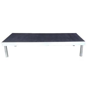 podiumdeel 2x0,50mtr zwart exclusief insteekpoten