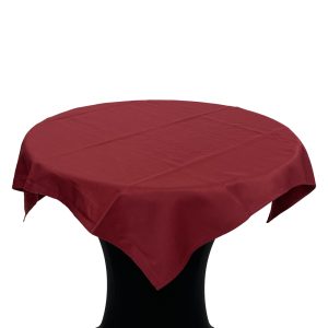 napperon / tafellaken 110x110cm burgundy