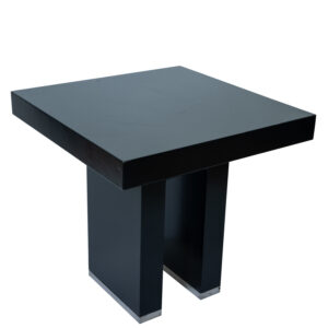 terrastafel Satin black, bovenblad zwart 76x76cm hoogte 75cm