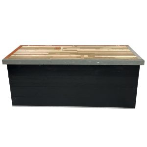 buffet Raww mixed black, bovenblad sloophout 217x81cm hoogte 90cm