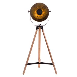 studiolamp Admiral vintage rond 53cm hoogte 160cm 230V 60W op statief / driepoot