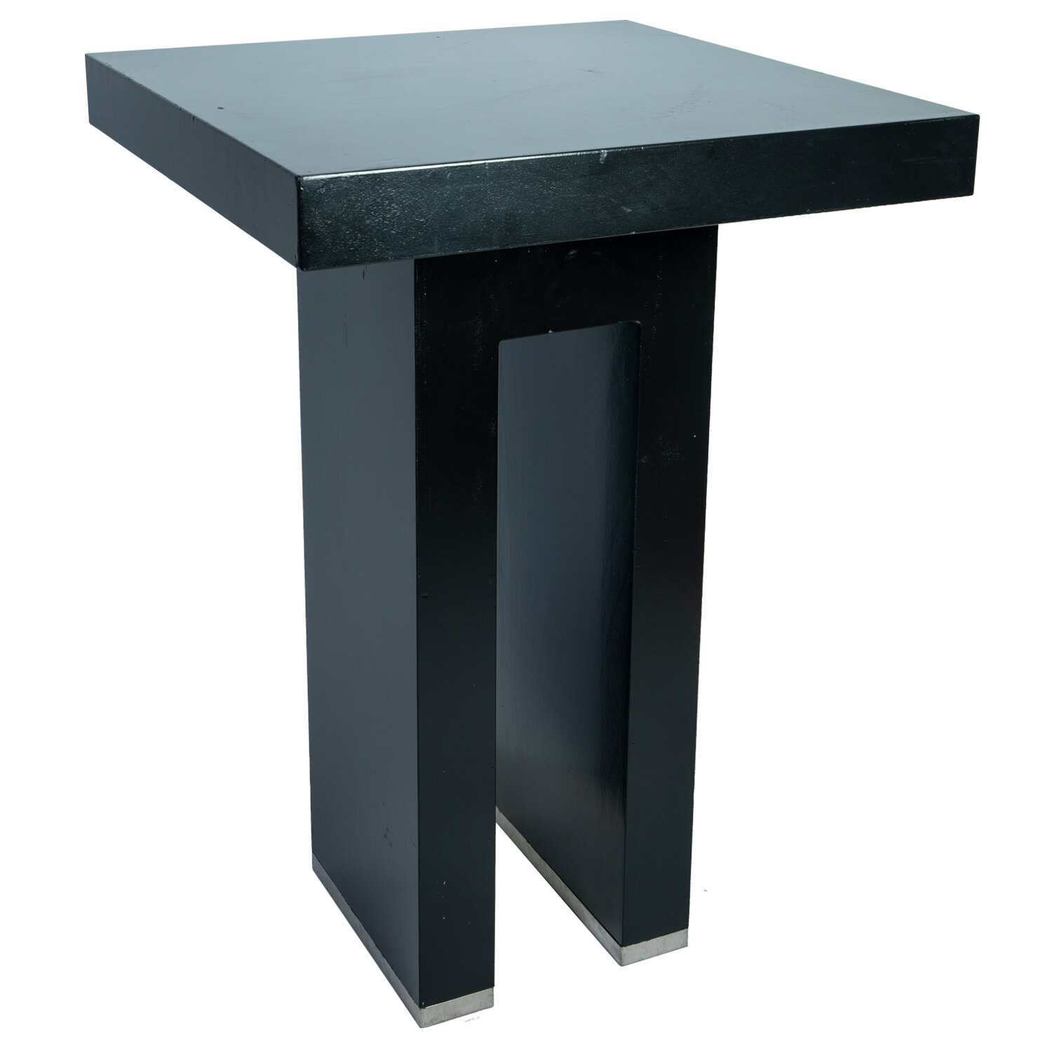 statafel Satin black, bovenblad zwart 76x76cm hoogte 110cm statafel Satin black, bovenblad zwart 76x76cm hoogte 110cm