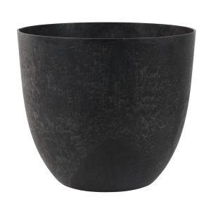 sierpot Stone antraciet 45cm rond, hoogte 38cm