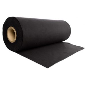 scheurdoek (rol) zwart 130cm breed per rol 30mtr*