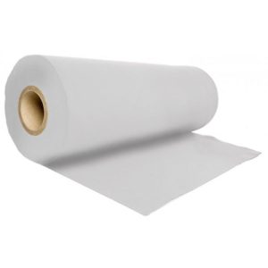 scheurdoek (rol) wit 130cm breed per rol 30mtr*