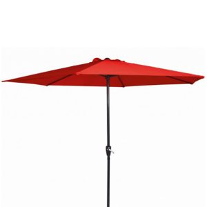 parasol rood 280cm rond exclusief voet