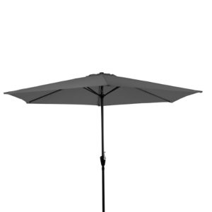 parasol donkergrijs 280cm rond exclusief voet