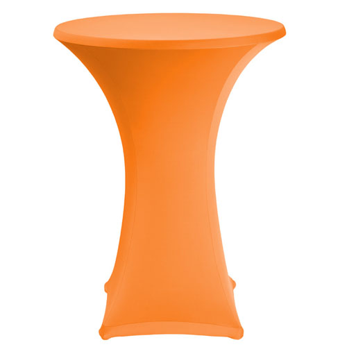 statafelrok stretch oranje tbv statafel rond 85cm statafelrok stretch oranje tbv statafel rond 85cm