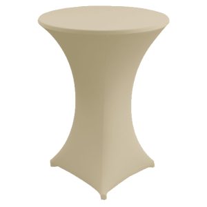 statafelrok stretch naturel tbv statafel rond 85cm