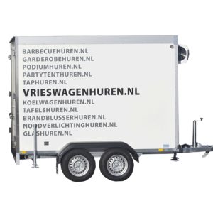 vriesaanhangwagen 9000ltr / 9m3 (binnen 300x150x200cm) 460x220x275cm (lxbxh) 230V 2750W