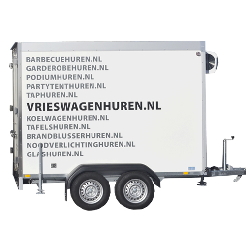 vriesaanhangwagen 9000ltr / 9m3 (binnen 300x150x200cm) 460x220x275cm (lxbxh) 230V 2750W vriesaanhangwagen 9000ltr / 9m3 (binnen 300x150x200cm) 460x220x275cm (lxbxh) 230V 2750W