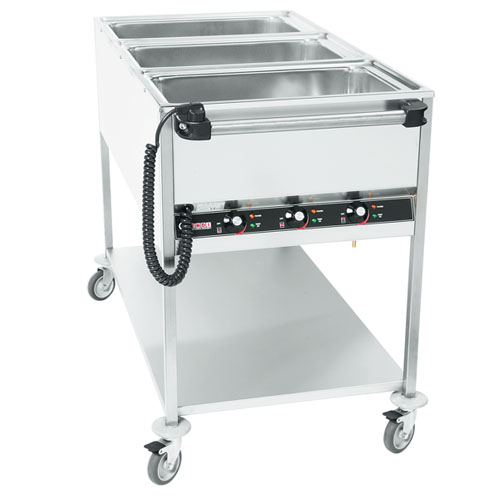 bain marie wagen 3x 1/1x200 gastronorm 230V 2500W bain marie wagen 3x 1/1x200 gastronorm 230V 2500W