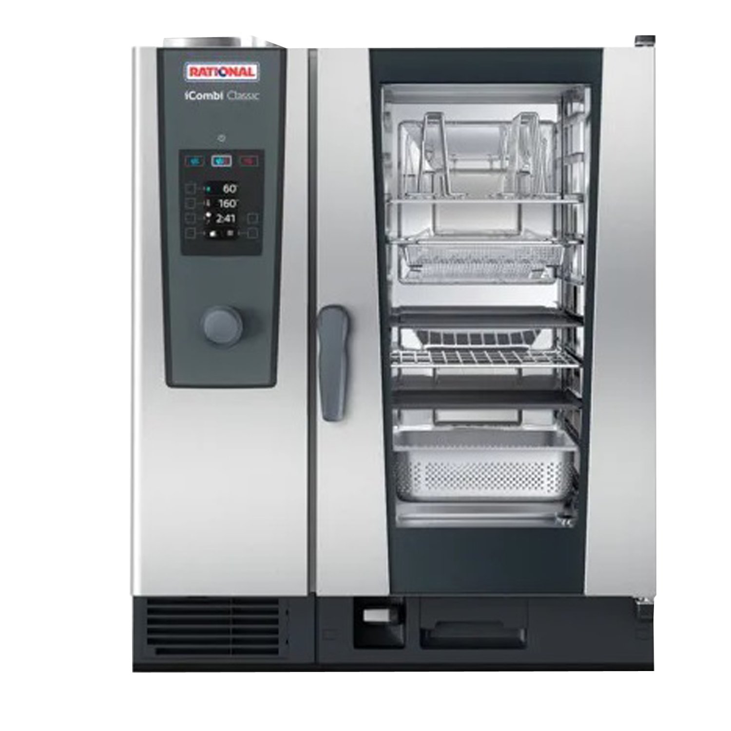 combisteamer Rational 10-laags 1/1 gastronorm icombi classic (stand-alone) 94x86x188cm (bxdxh) CEE 32A 5P 400V 18900W combisteamer Rational 10-laags 1/1 gastronorm icombi classic (stand-alone) 94x86x188cm (bxdxh) CEE 32A 5P 400V 18900W