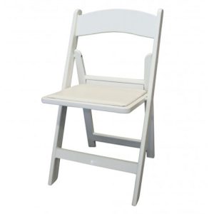 luxe klapstoel wit / wedding chair, zitting wit zithoogte 45cm