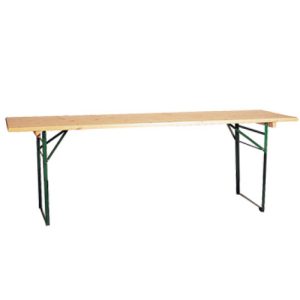 partytafel 220x50cm hout opklapbaar hoogte 77cm